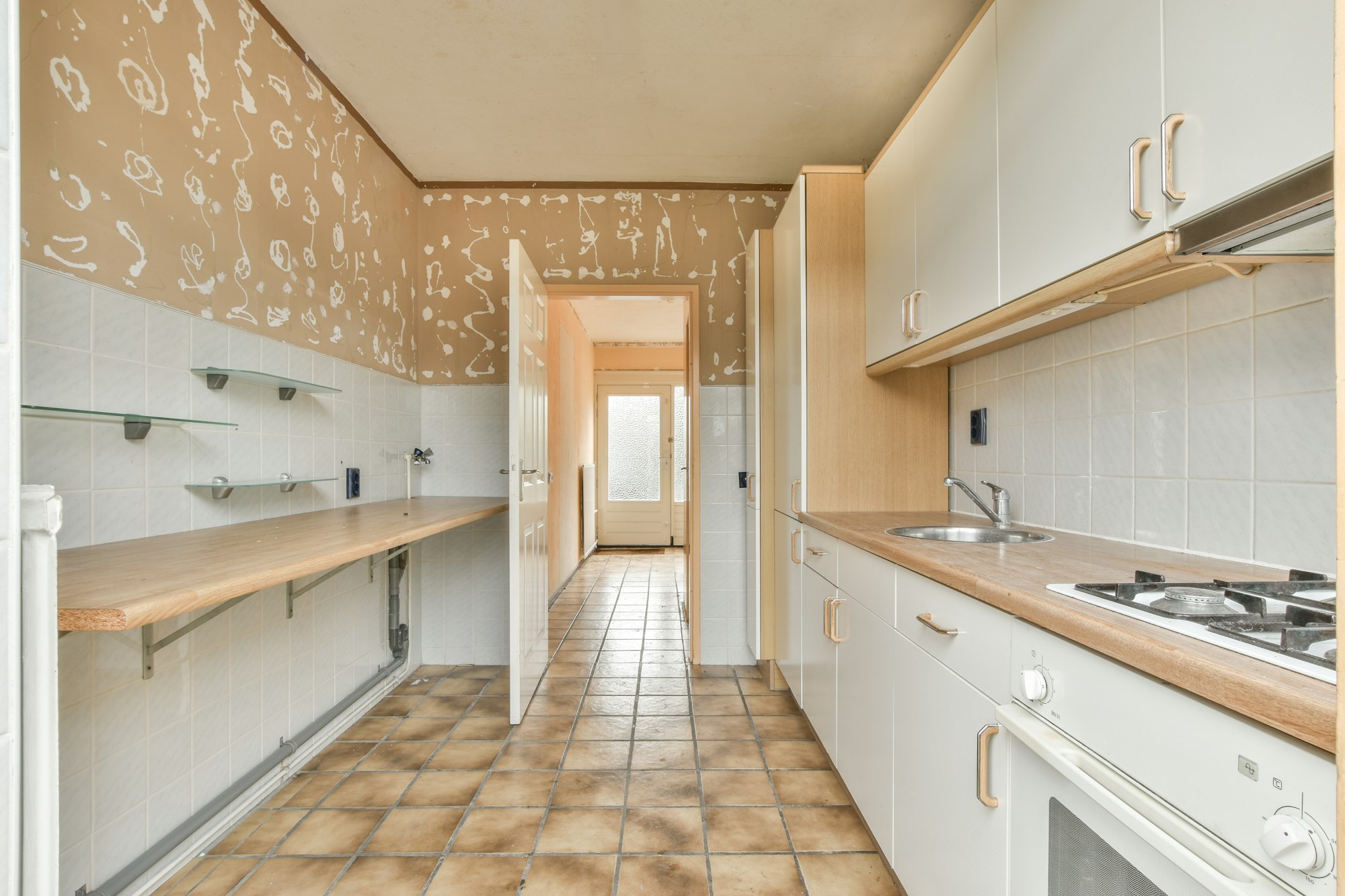 Kitchen during renovation